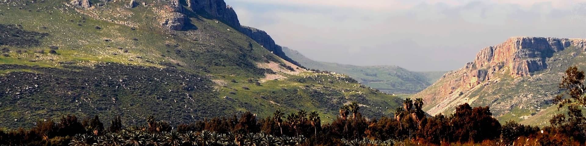 Mt Arbel near the Sea of Galilee.