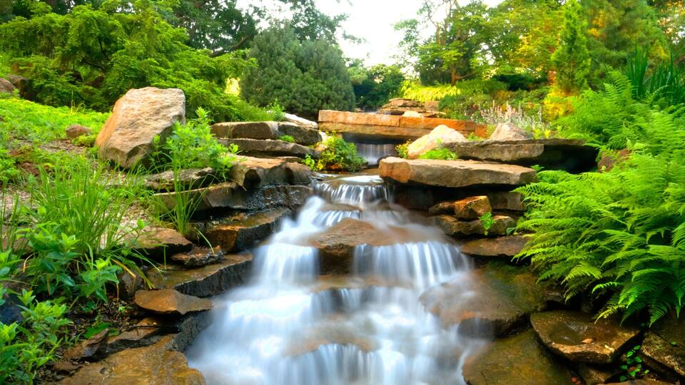 Inniswood Metro Gardens Waterfall, Westerville, Ohio