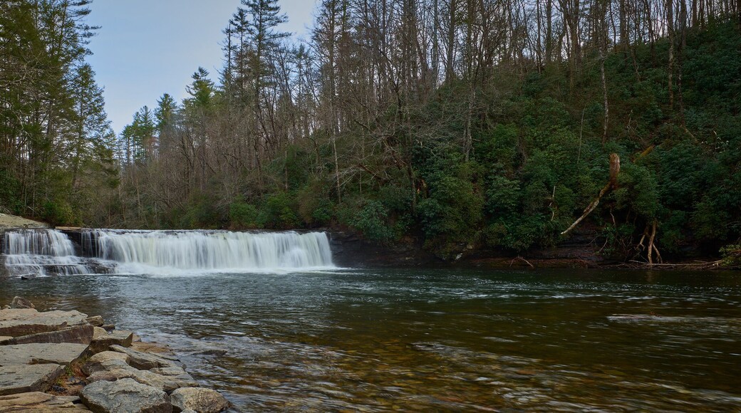 Hooker Falls in the Dupont State Forest near Brevard, North Carolina.
