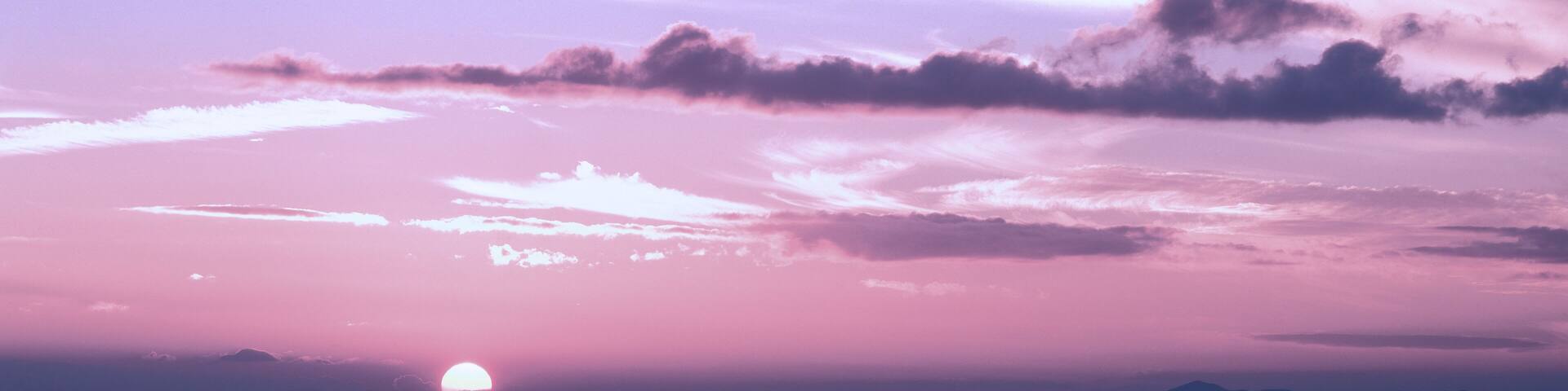 Sunset Lickstone Ridge Blue Ridge Mountains North Carolina