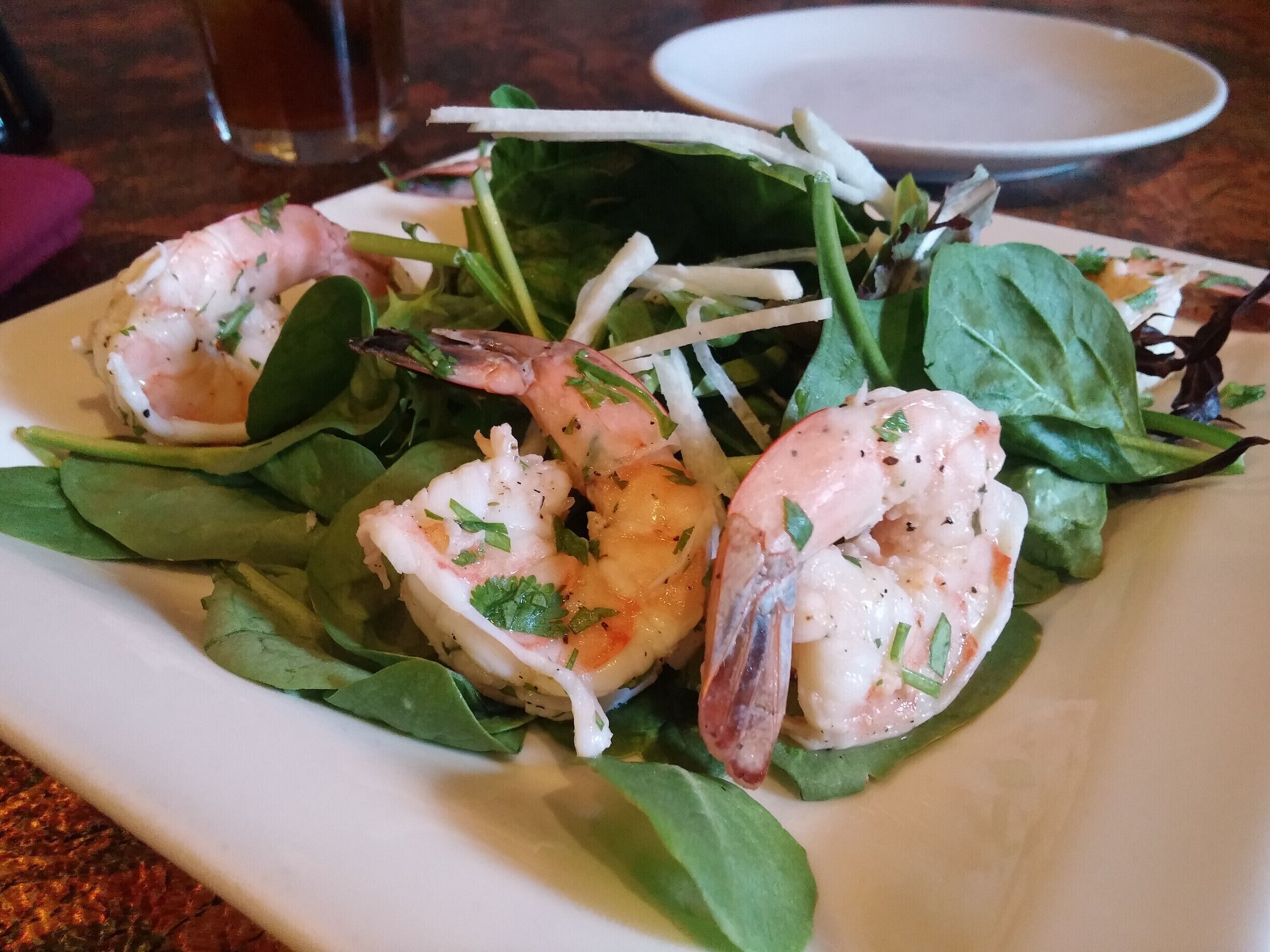 The lemon pepper shrimp from Royal Ginger. Giant shrimp with black pepper and lemon juice. The addition of cilantro was an unexpected improvement.
