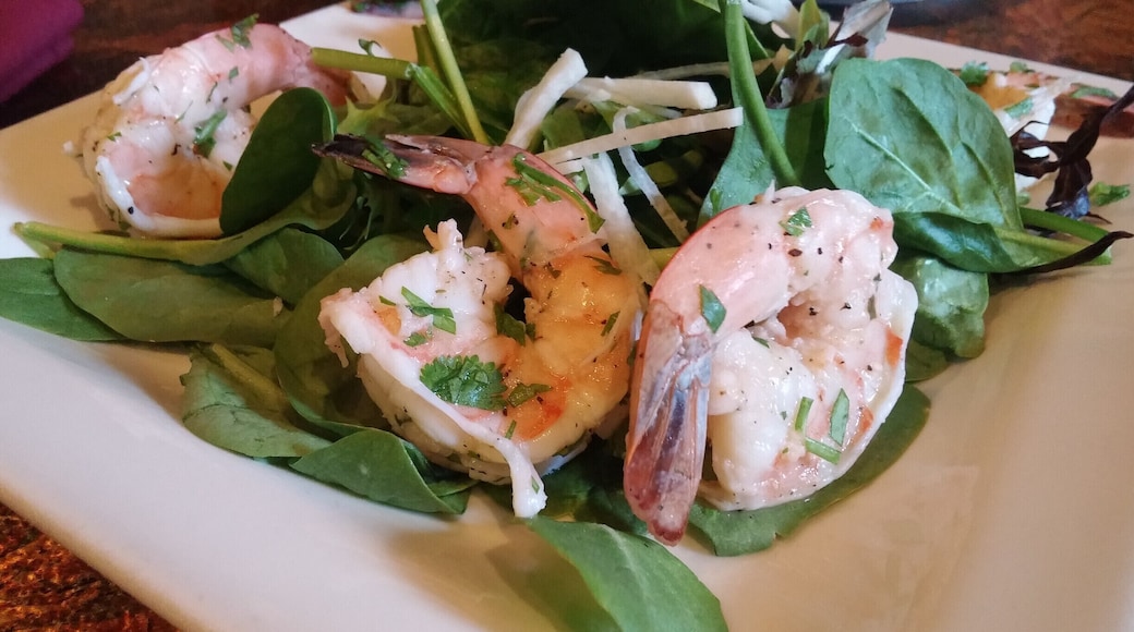 The lemon pepper shrimp from Royal Ginger. Giant shrimp with black pepper and lemon juice. The addition of cilantro was an unexpected improvement.