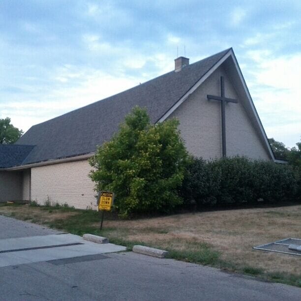 The former Lane Ave Baptist Church scheduled for demolition in the next couple days to make way for a new luxury hotel. Photo taken 07/17/12.