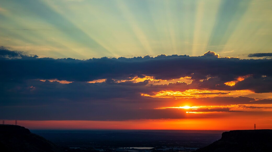 Dramatic sunrise from Lookout Mountain, Golden, Colorado