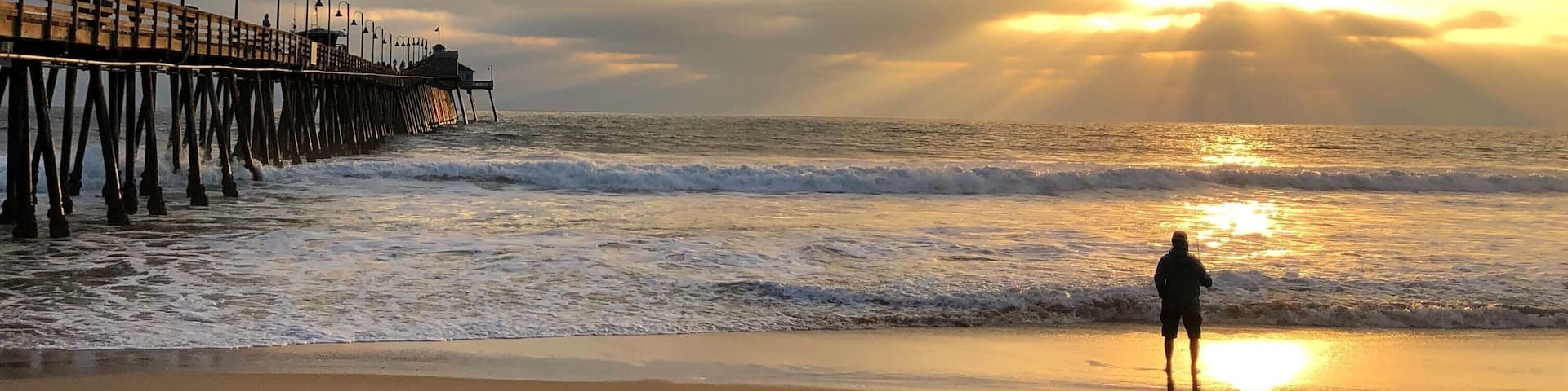 Summer sunset in California’s southernmost pier.