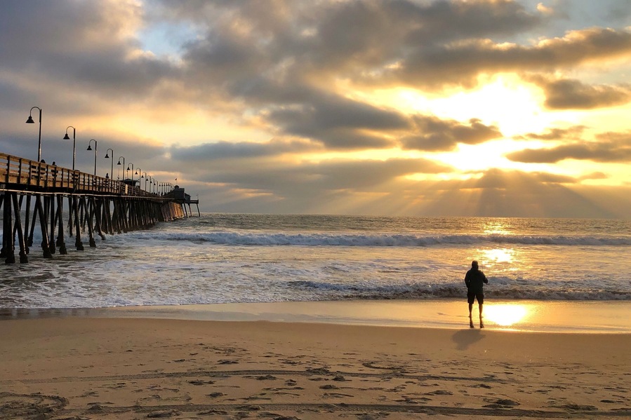 Summer sunset in California’s southernmost pier.