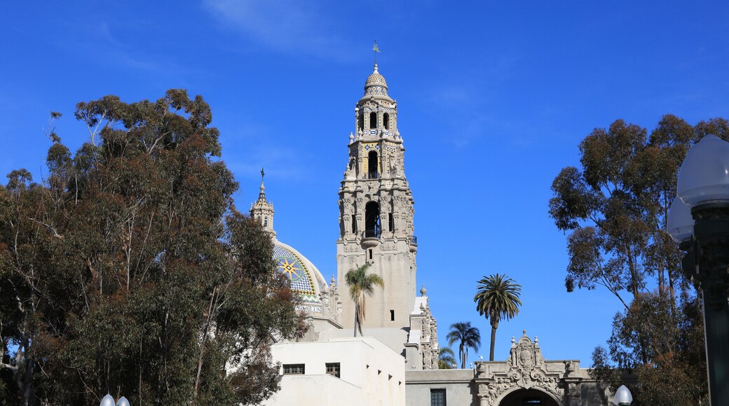 Iconic California Tower at Balboa Park in San Diego, California