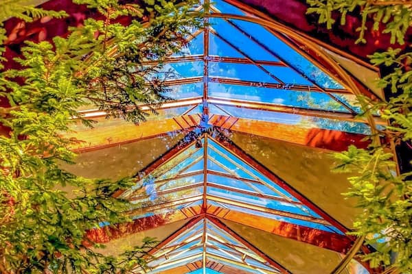 The "glass church" took my breath away. Tucked perfectly in the trees. #localsecrets