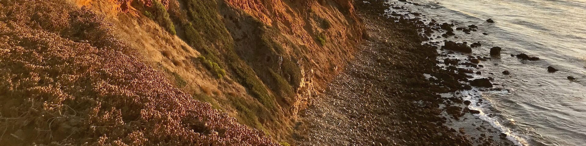 Enjoyed a sunset walk. This is the view from the Point Vicente Interpretive Center.