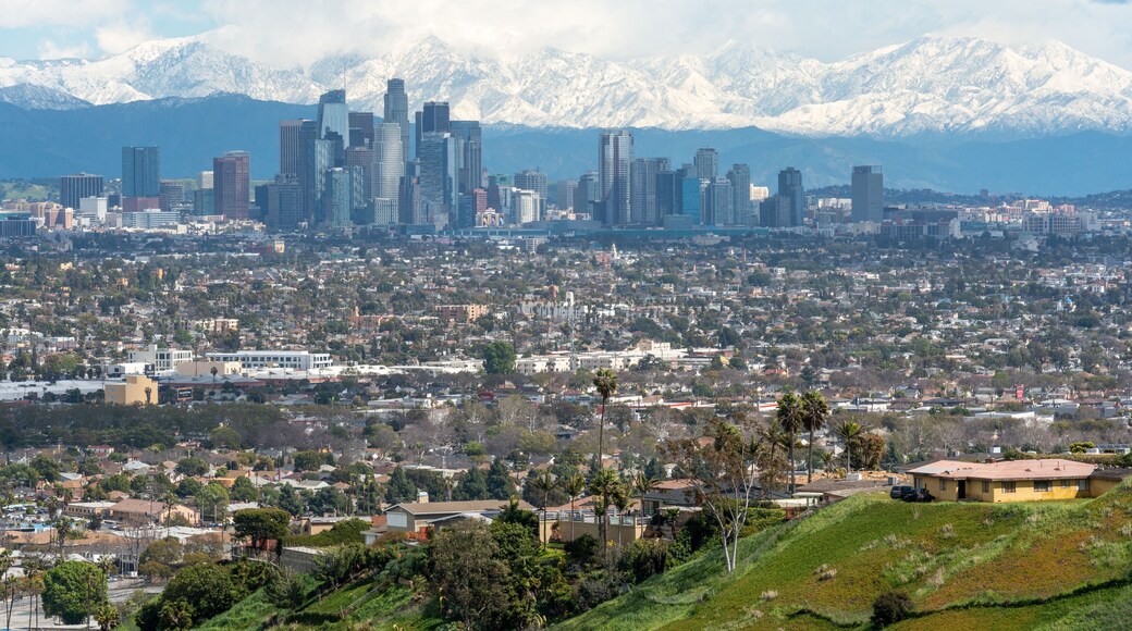 Cityscape of Los Angeles seen from Kenneth Hahn State Recreation Area in California