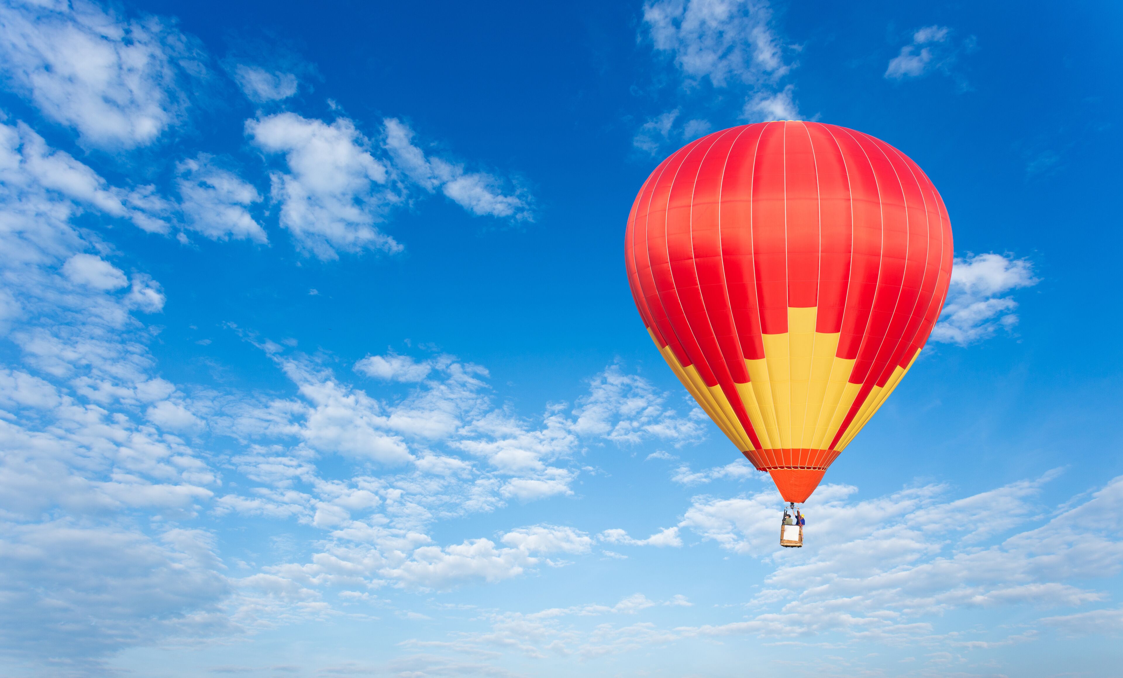Colorful hot air balloon