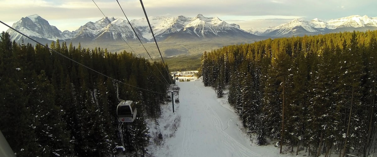 Bombing down this mountain while getting lost in the view, almost running over children.
Go EARLY to avoid the kidlets.