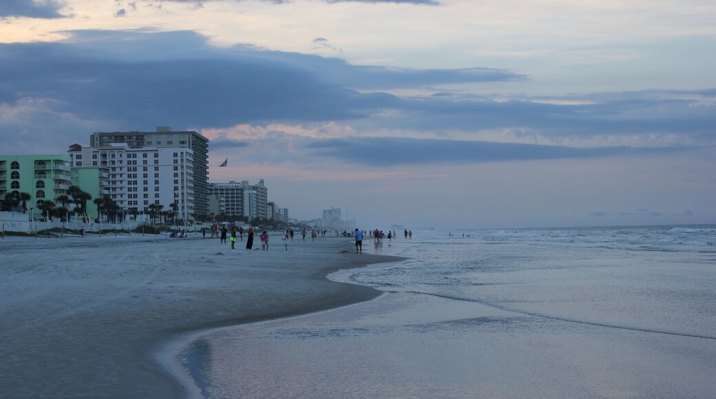 Sunset at Daytona Beach. Prefect beach for an evening walk.