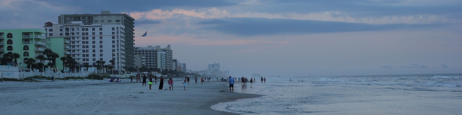 Sunset at Daytona Beach.  Prefect beach for an evening walk.