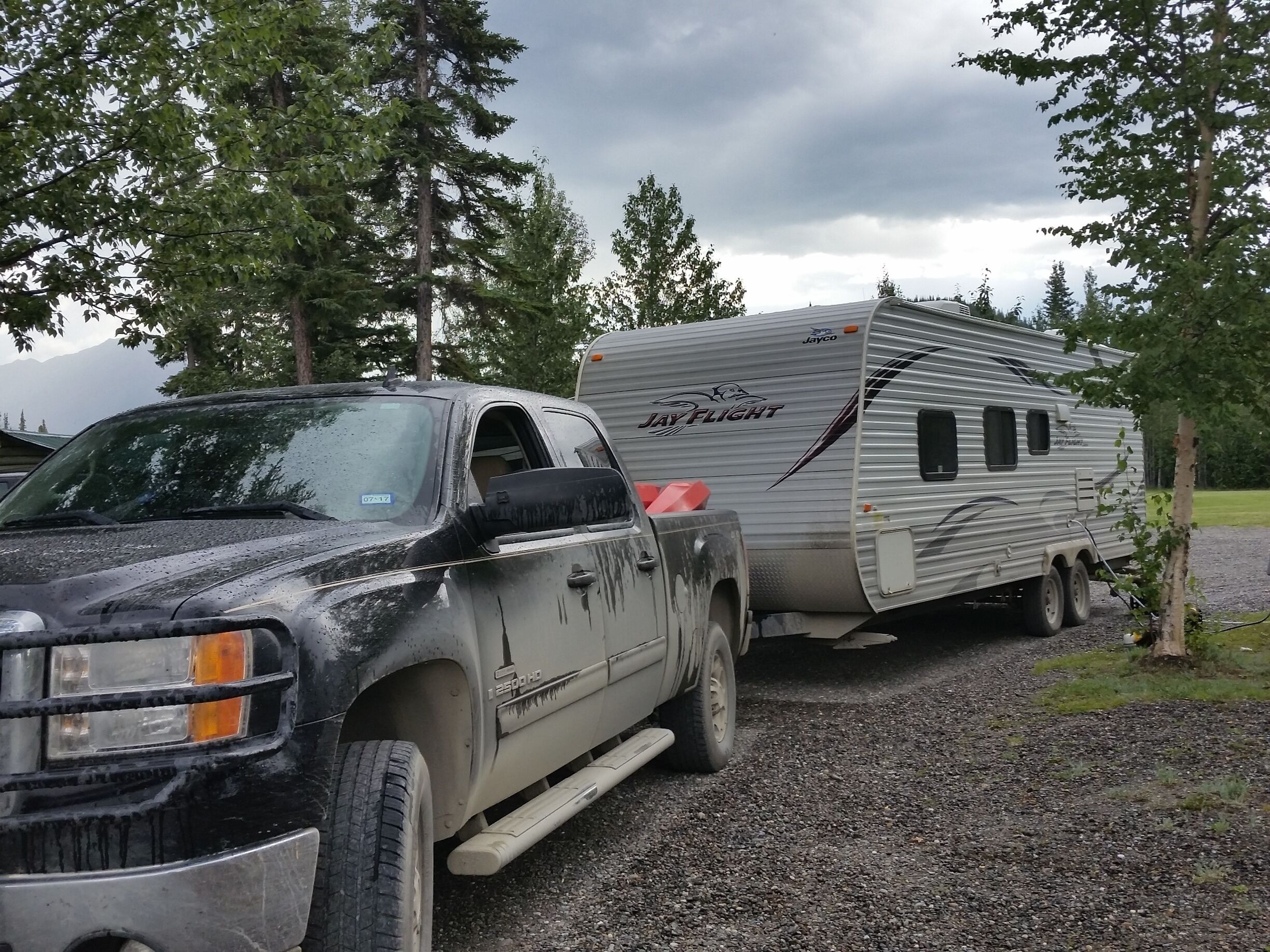 The Yukon was beautiful, but the rain and road construction was everywhere. Trip to the tire shop.