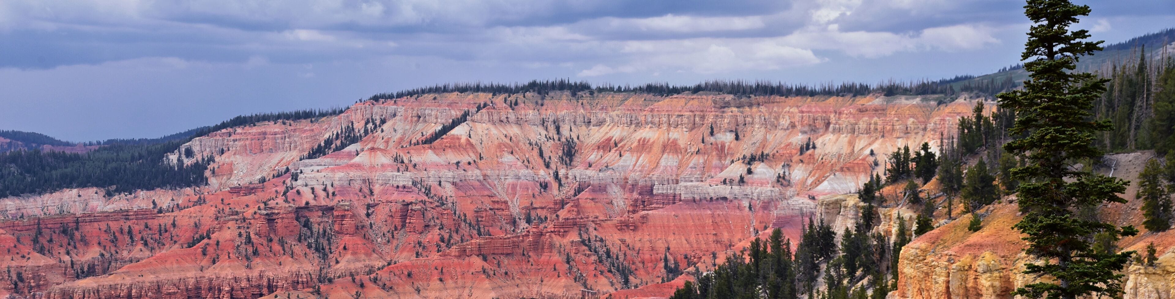 Cedar Breaks National Monument views from hiking trail near Brian head and Cedar City, Utah. United States. USA