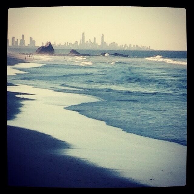 View of Surfers Paradise from Currumbin. Best done with a drink in hand!