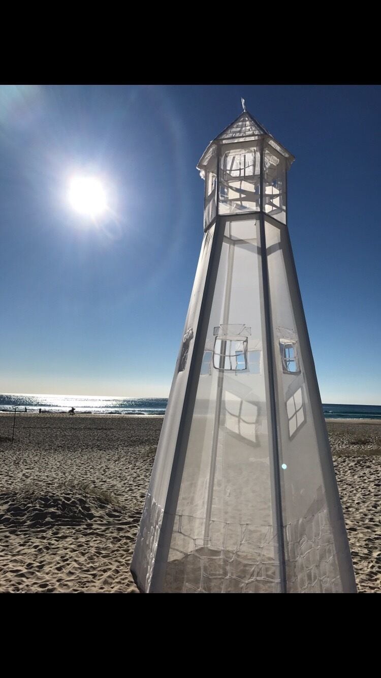 Great artwork at the swell festival.  Plenty of sculptures on the beach yearly 