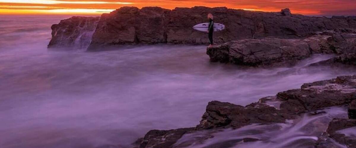 Fire in the sky! Caught this spectacular sunrise recently at Currumbin Rock, how nice is that colour. #colorful