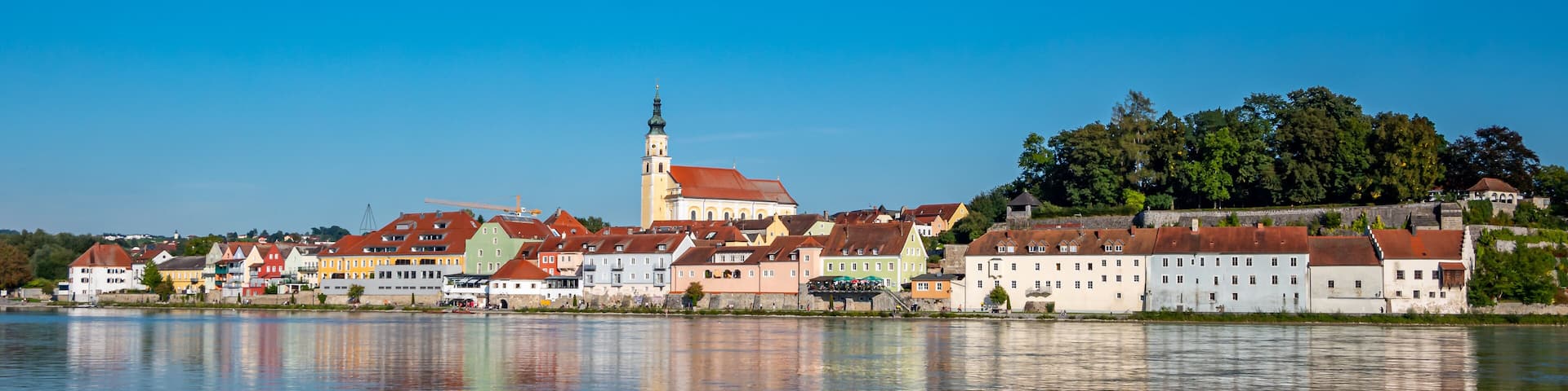 Panorama von Schärding in Oberösterreich