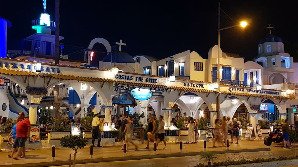 Ayia Napa, ex English and future Russian place