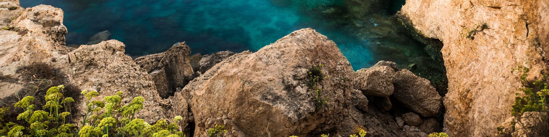 Beautiful beach view. Beautiful natural rock arch in Ayia Napa on Cyprus island