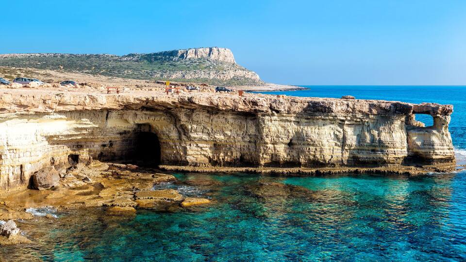 Sea caves panorama