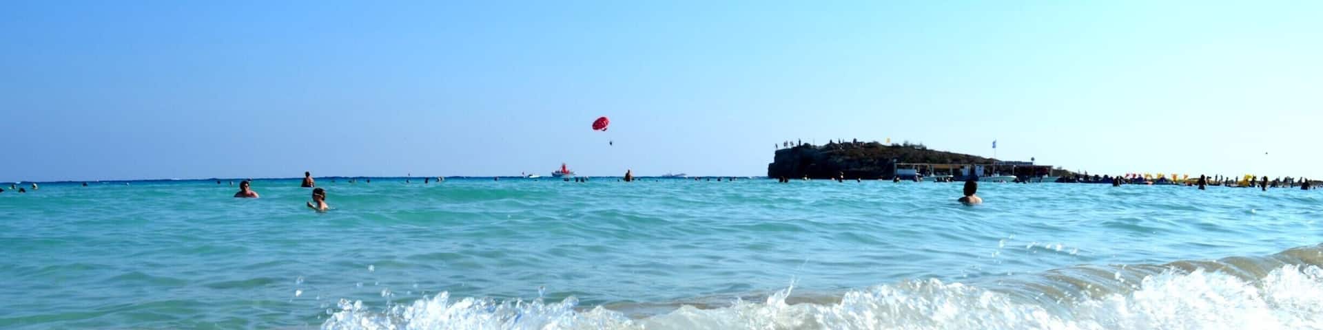 Nissi Beach in Agyia Napa is definitely the no.1 must see. The turquoise water is everything that you see in pictures on Google. It’s like you’ve landed in a desktop screen saver. This is Cyprus’s most famous beach so be prepared to share it with a handful of other tourists. #waterlust