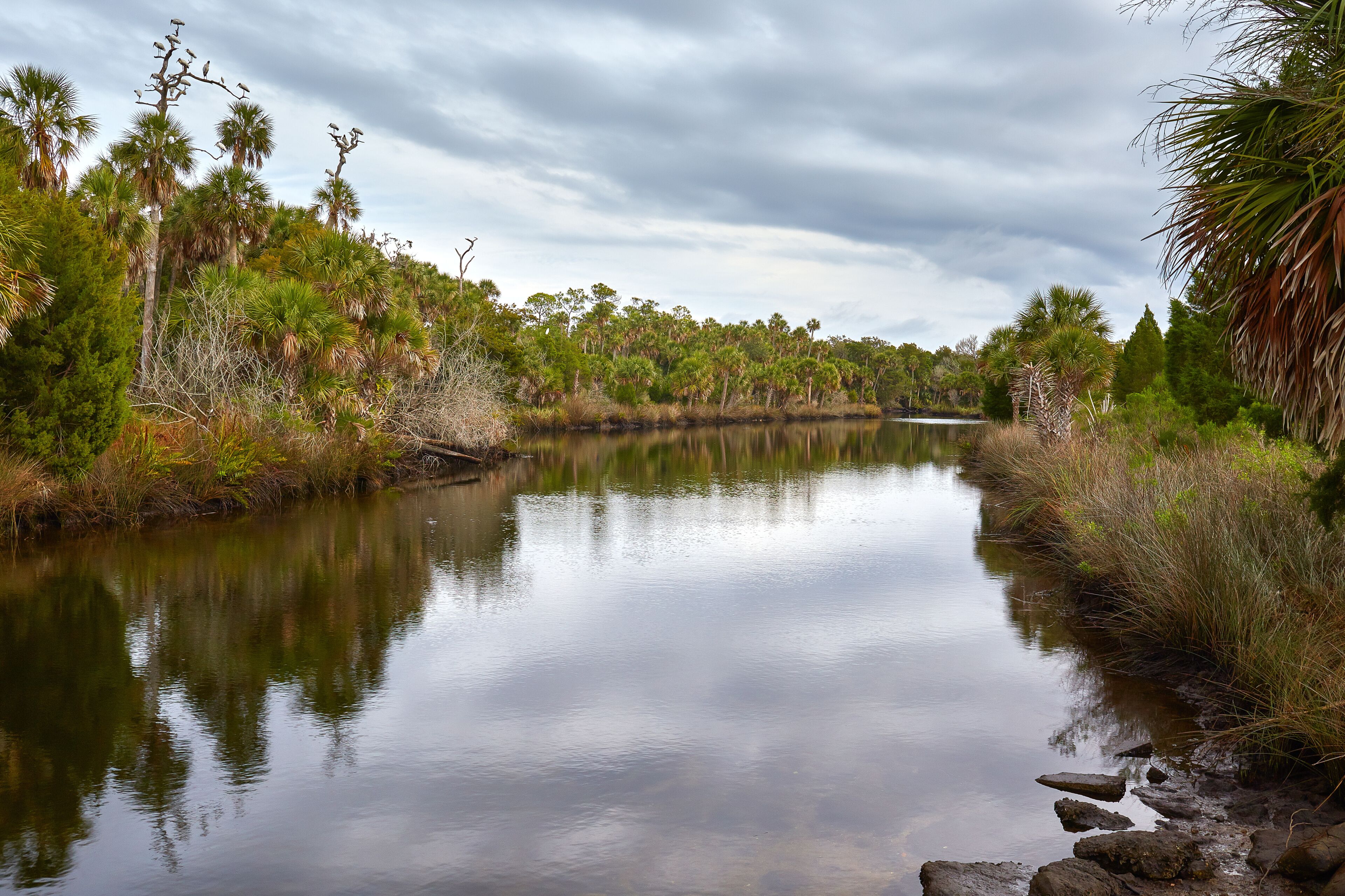 Scenic waterway along the Gulf coast near Spring Hill, Florida