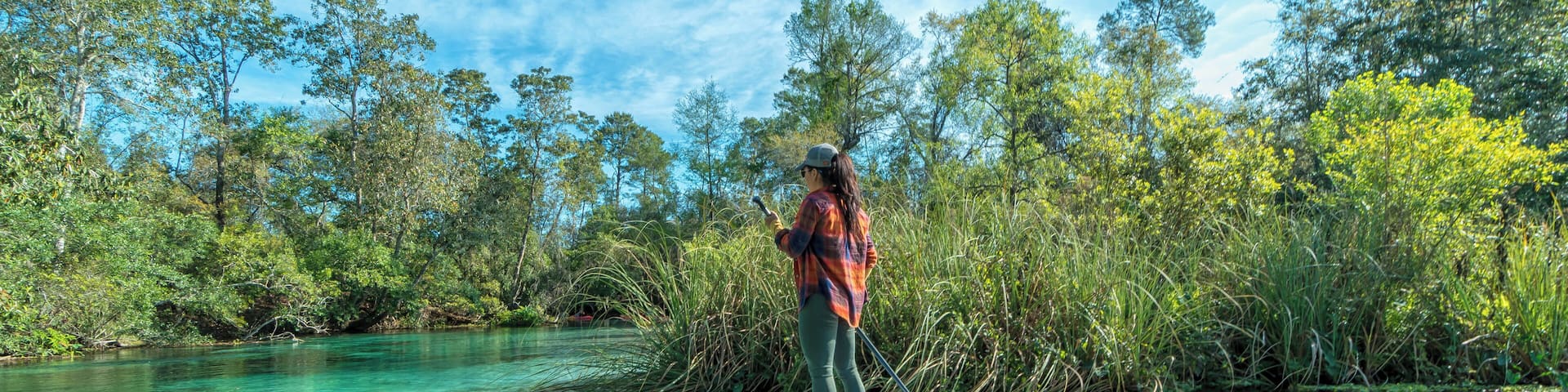 Beautiful spring water, perfect for kayaking and paddleboarding!