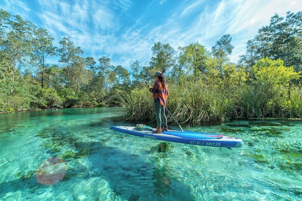 Beautiful spring water, perfect for kayaking and paddleboarding!