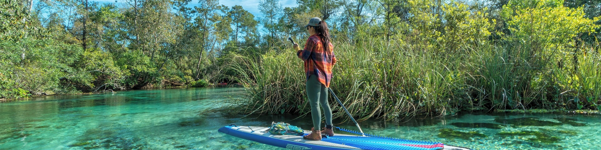 Beautiful spring water, perfect for kayaking and paddleboarding!