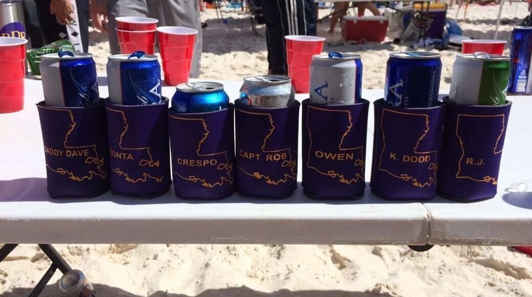 Mullet Toss. A huge beach party where people throw a mullet over the Florida state line into Alabama. #mullettoss