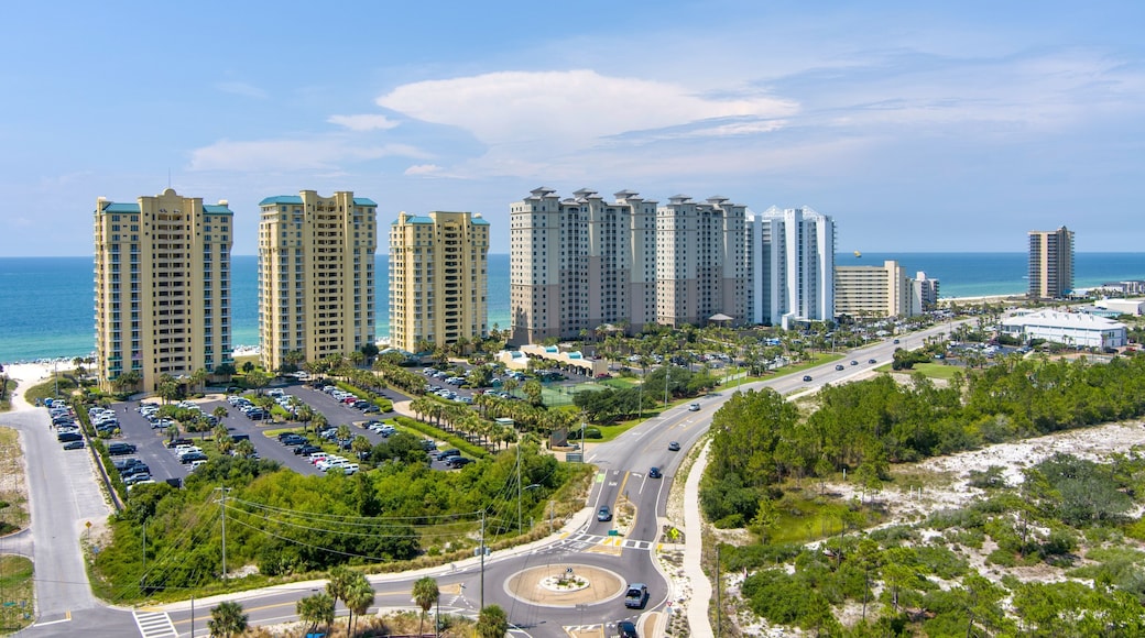 Aerial view of the beach at Perdido Key
