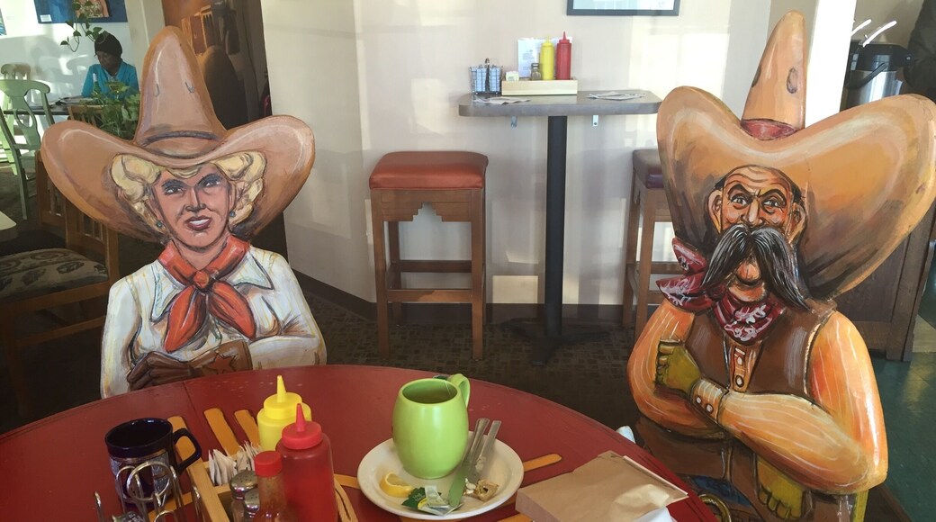 This little cafe just north of Albuquerque in the artistic (and formerly hippie commune) village sports quirky Southwestern decor and delicious food. Next door, enjoy Arte de Placitas for locally-made art pieces and jewelry.