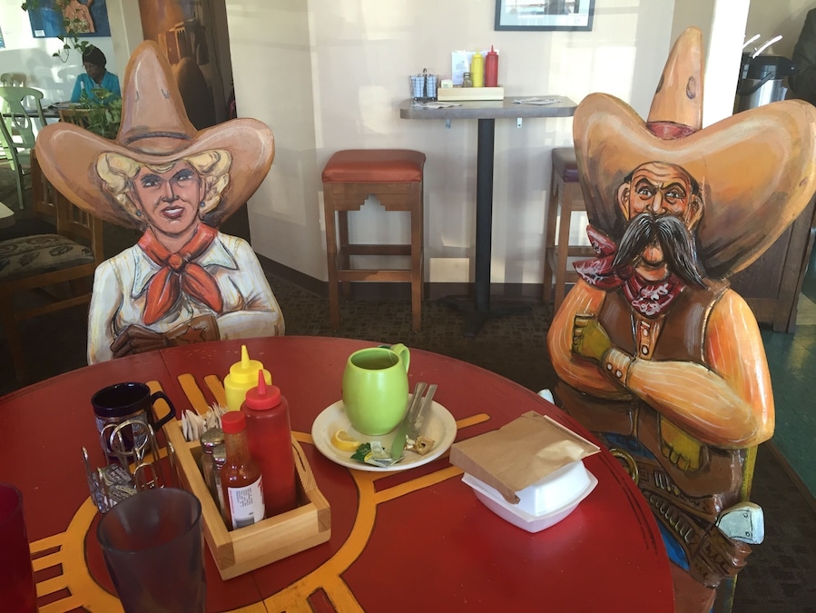 This little cafe just north of Albuquerque in the artistic (and formerly hippie commune) village sports quirky Southwestern decor and delicious food. Next door, enjoy Arte de Placitas for locally-made art pieces and jewelry.