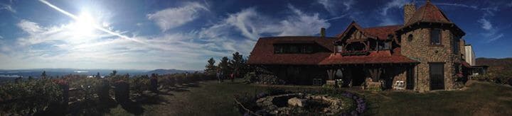 Castle in the Clouds; overlooking Lake Winnipesaukee, New Hampshire.
This 16 room, mountaintop estate was built in 1914, overlooking Lake Winnipesaukee and the Ossipee Mountain Range.  For $16, you can take a bus up to the castle for a self-guided tour, plenty of guides around for question answering.  There are hiking trails, a restaurant, and a gift shop on the 5500 acre estate.