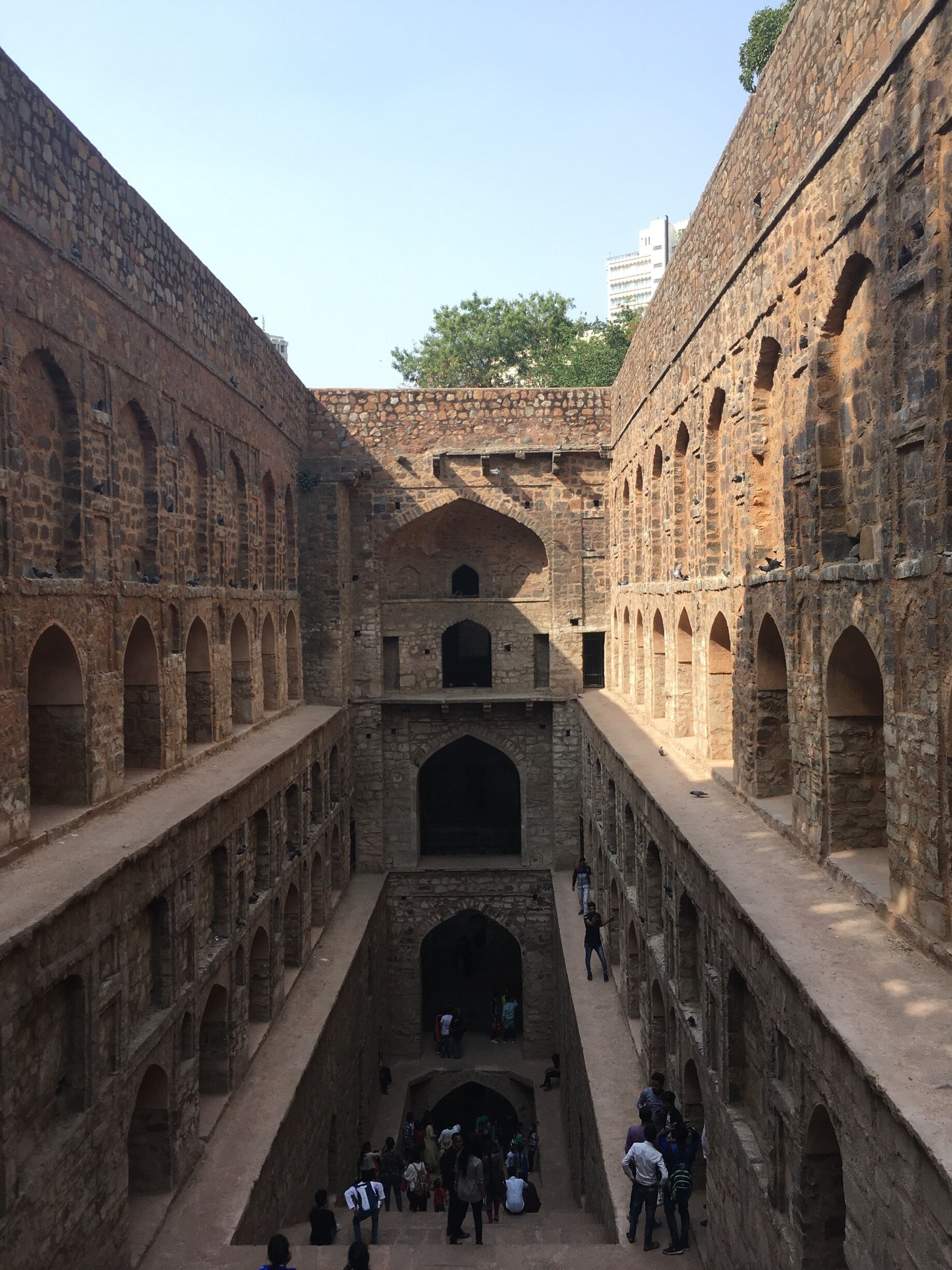 This Baoli or stepwell is one of the few remaining ones in Delhi. Unique in its architecture, one can descend to the now dried up well via the steps. 

#Details #Shadows