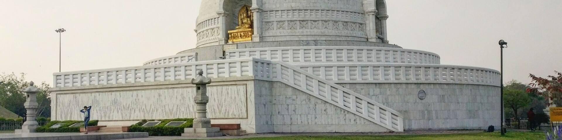 This is a peaceful location to spend alone or with your Kindle. If you are using metro, you can get down at Indraprastha metro station and then take share auto (10 rs) to Vishwa Santhi stupa.