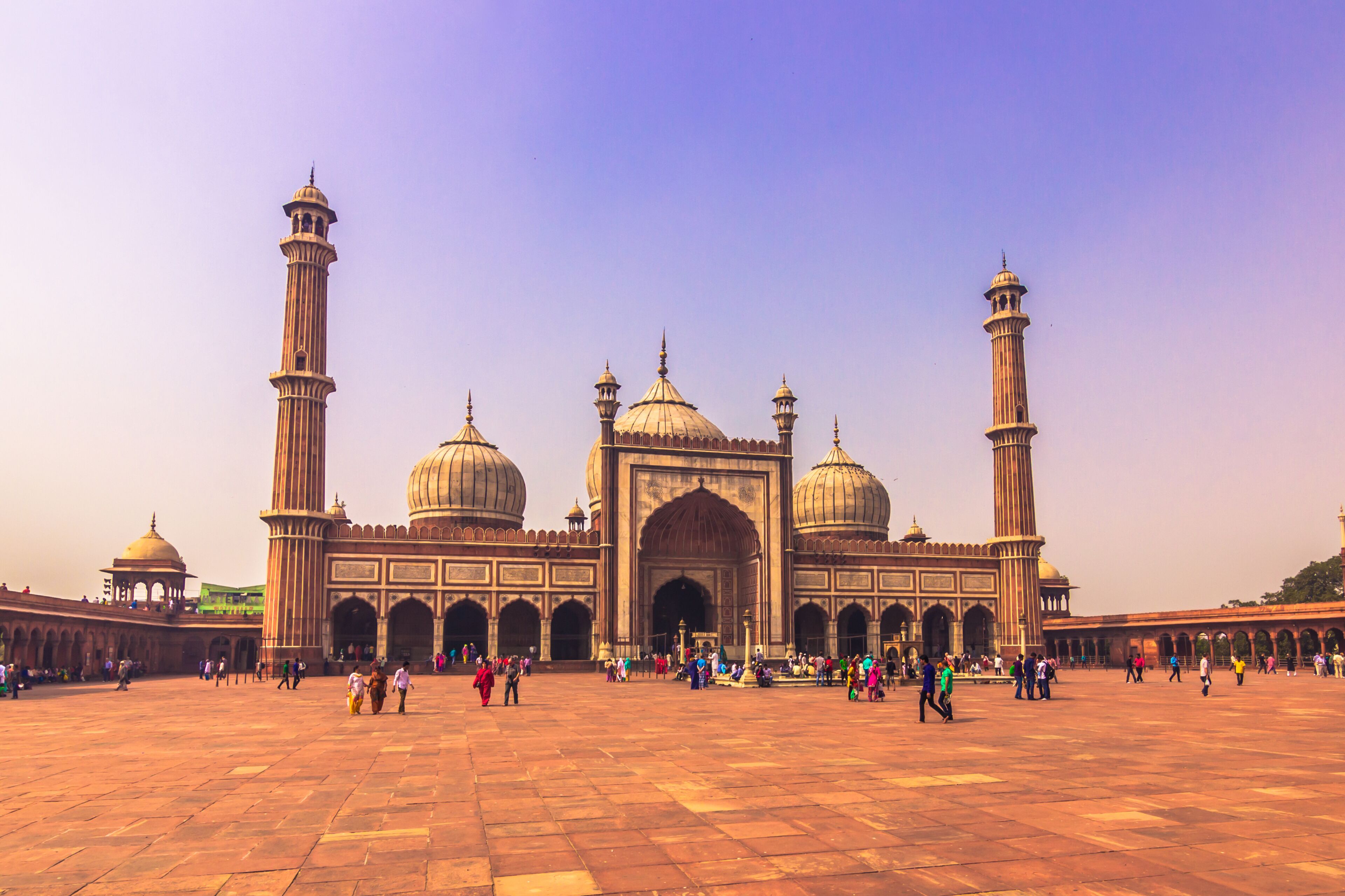 October 28, 2014: The Jama Masjid Mosque in New Delhi, India