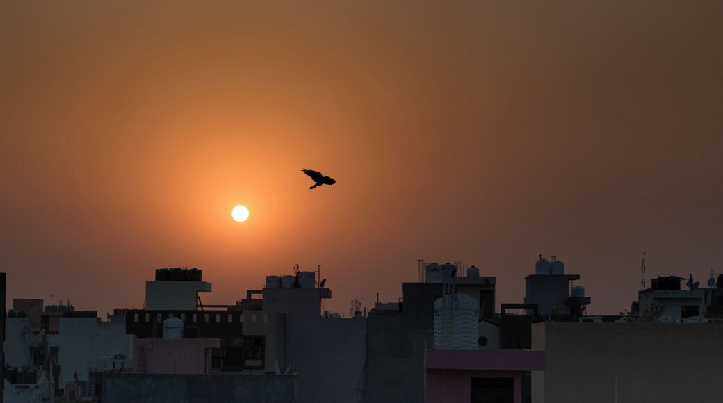 A busy and chaotic place.
Can get photos of crouded road or market. Ok for shooting sunset as it has low level constructions.