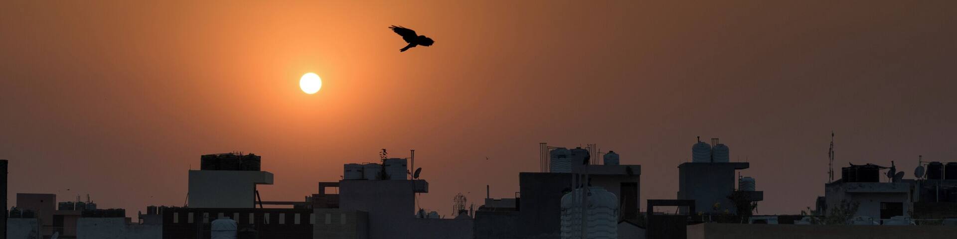 A busy and chaotic place.
Can get photos of crouded road or market. Ok for shooting sunset as it has low level constructions.