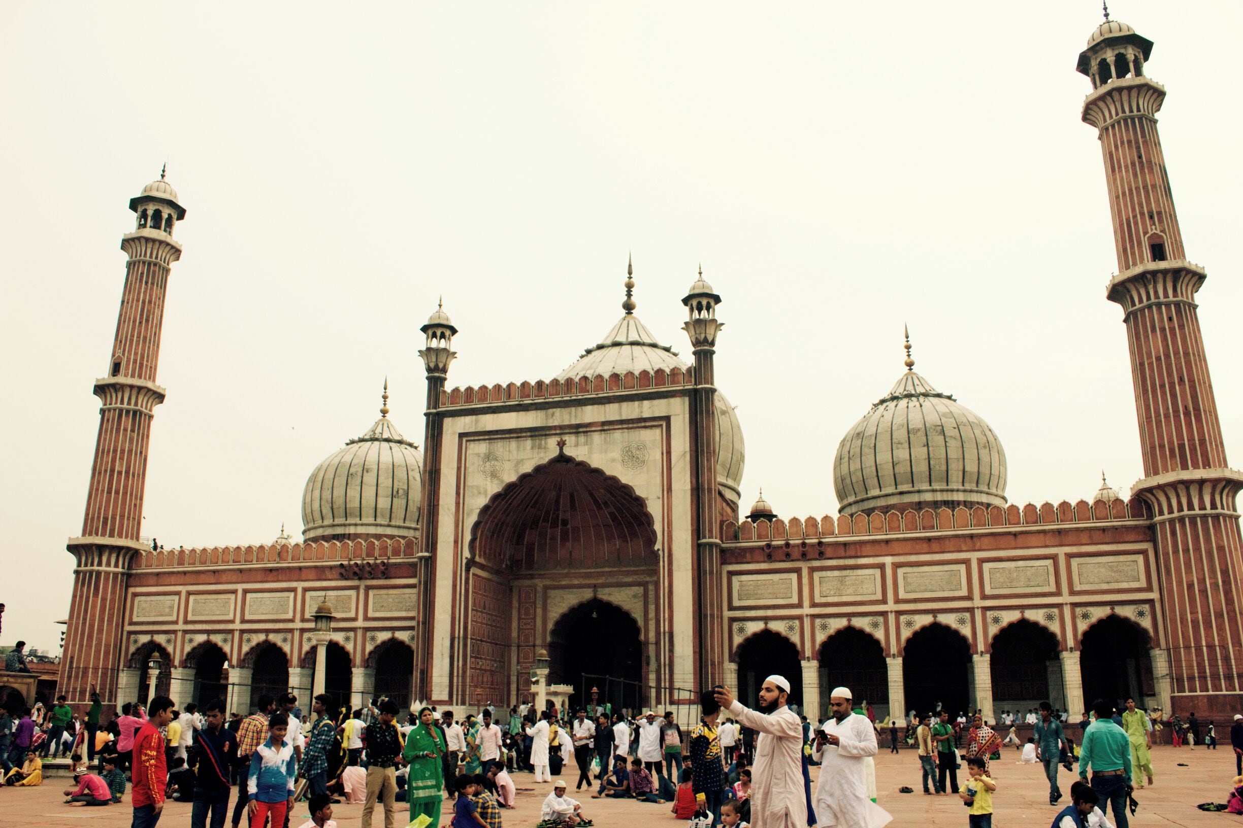 Jama Masjid in Delhi is the biggest mosque in India.