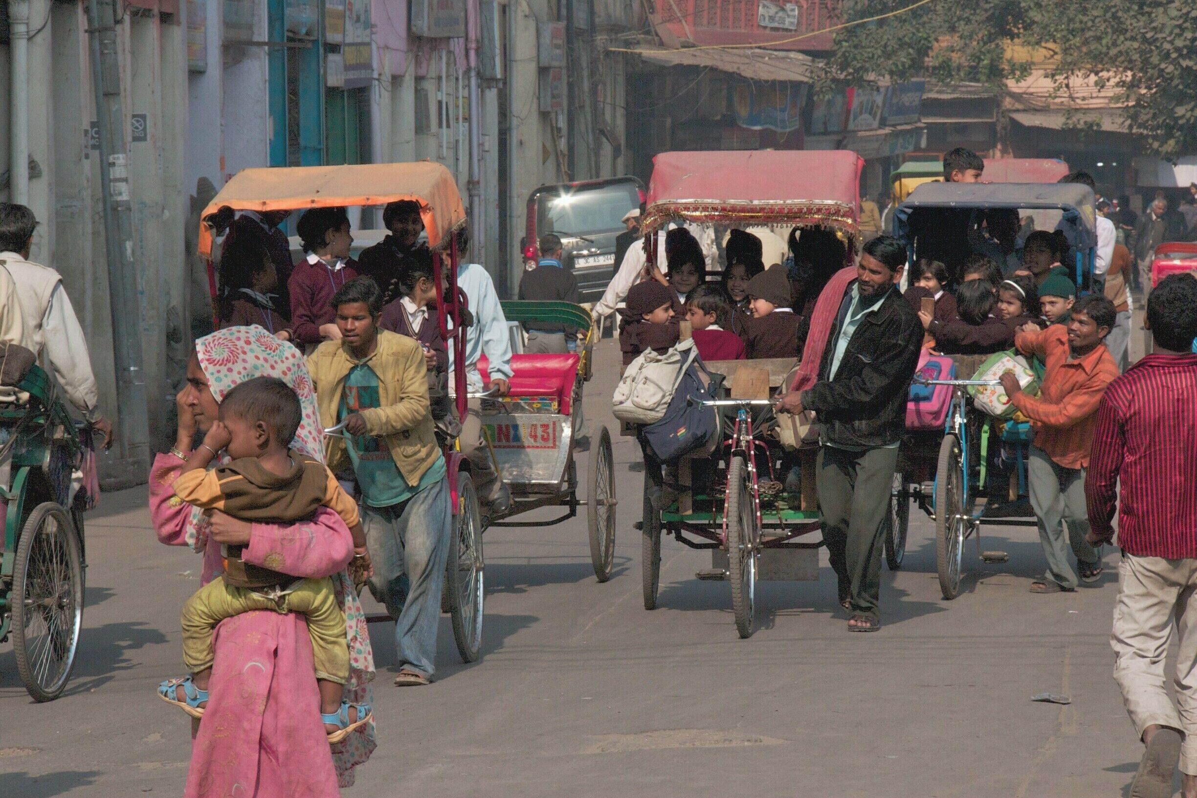 On there way to school 