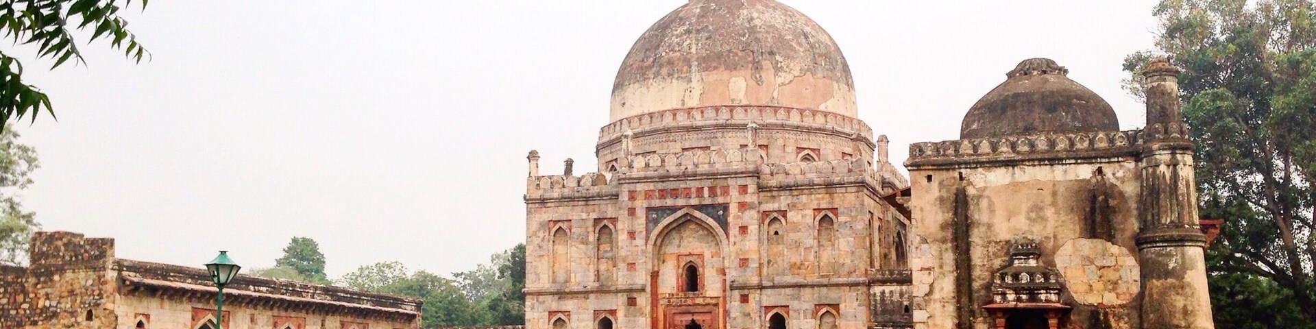 Bara Gumbad (literally "big dome") is an ancient monument located in Lodhi Gardens in Delhi, India. It is part of a group of monuments that include a Friday mosque (Jama Masjid) and the "mehman khana" (guest house) of Sikandar Lodhi, the ruler of the Delhi Sultanate.