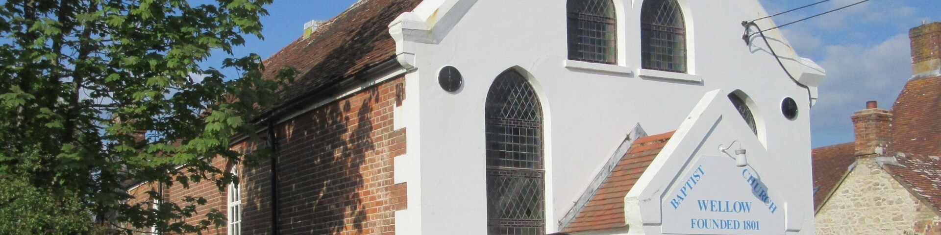 Wellow Baptist Church, Main Road (B3401), Wellow, Isle of Wight, England. It dates from 1814 and is a locally listed building.