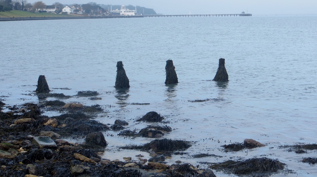 Yarmouth ferry and pier in the morning - Feb 2015