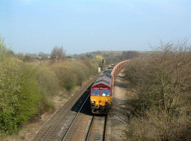 Coal from the now shut Gascoigne Wood loader heads south.