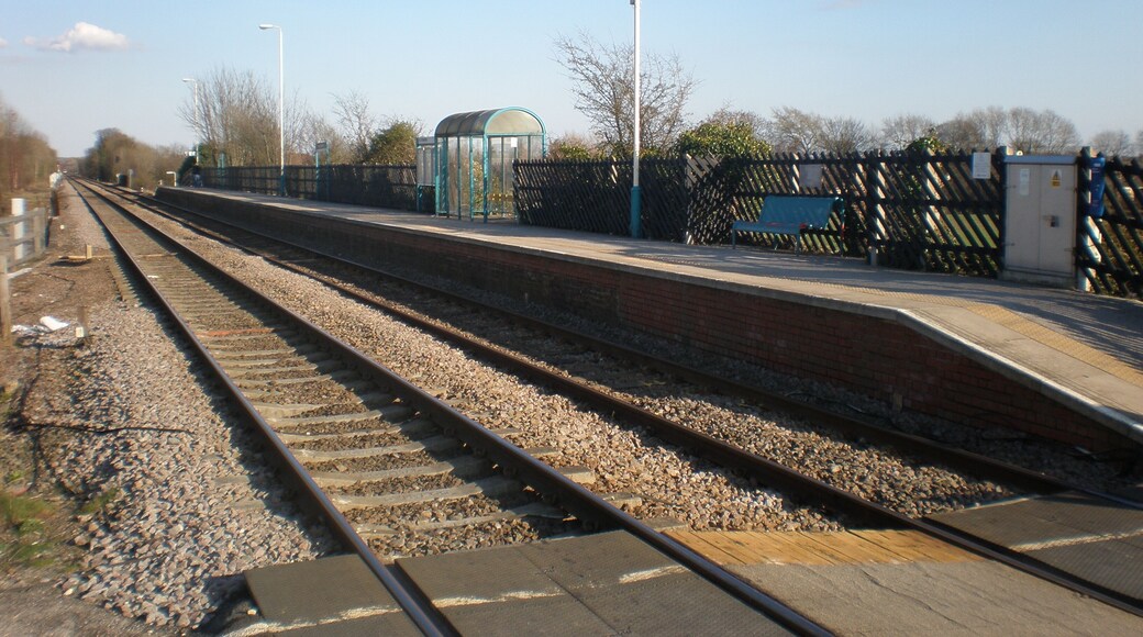 South Milford Station, facing eastbound