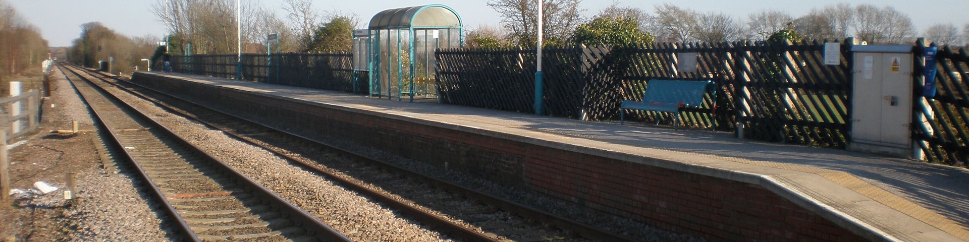 South Milford Station, facing eastbound